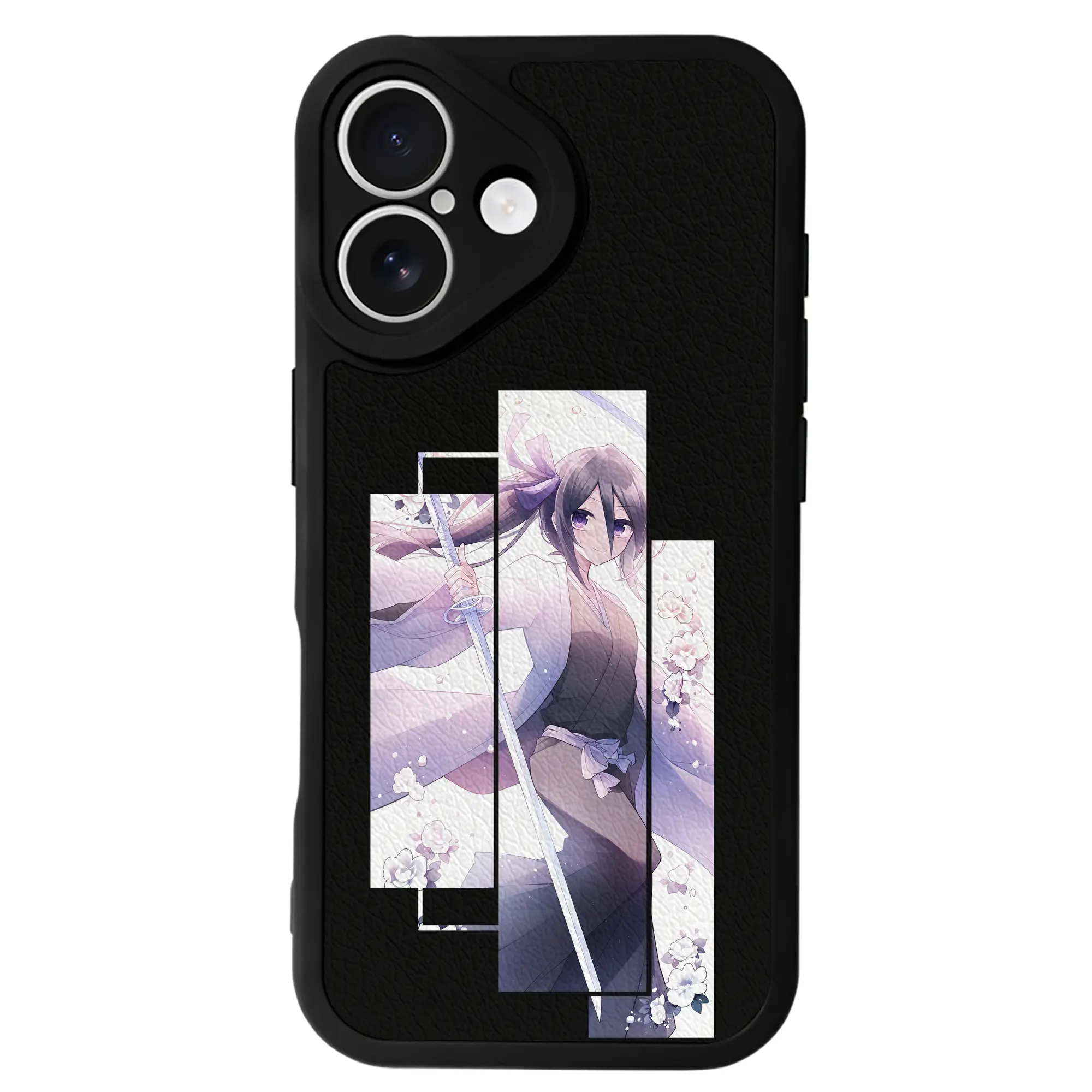 ブリーチ グッズ 朽木 ルキア - IPhone 16シリーズ対応 ・ シリコンスマホケース ・ レザー調 ・ 高精度フィット ・ 耐衝撃 ・ ワイヤレス充電対応 ・ 精密カット